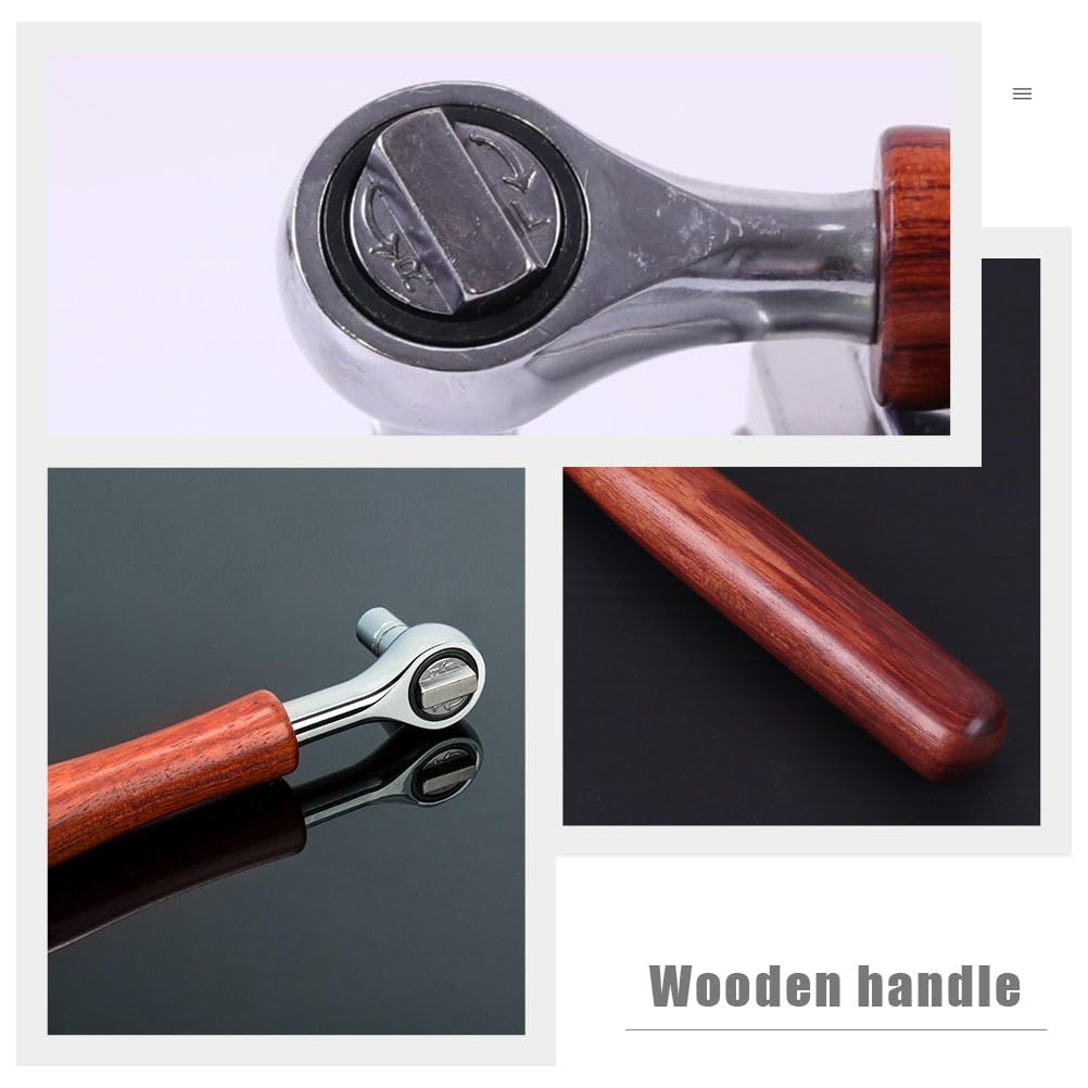 iplusmile Guzheng Tuning Ratchet Wooden Solid Tuning Tuning Peg String Instrument Musical Instrument Accessory (Korean zither) Wrench, Type, 17.5cm,