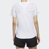 Adidas Спортивная футболка с коротким рукавом, женские топы, белая DY8612