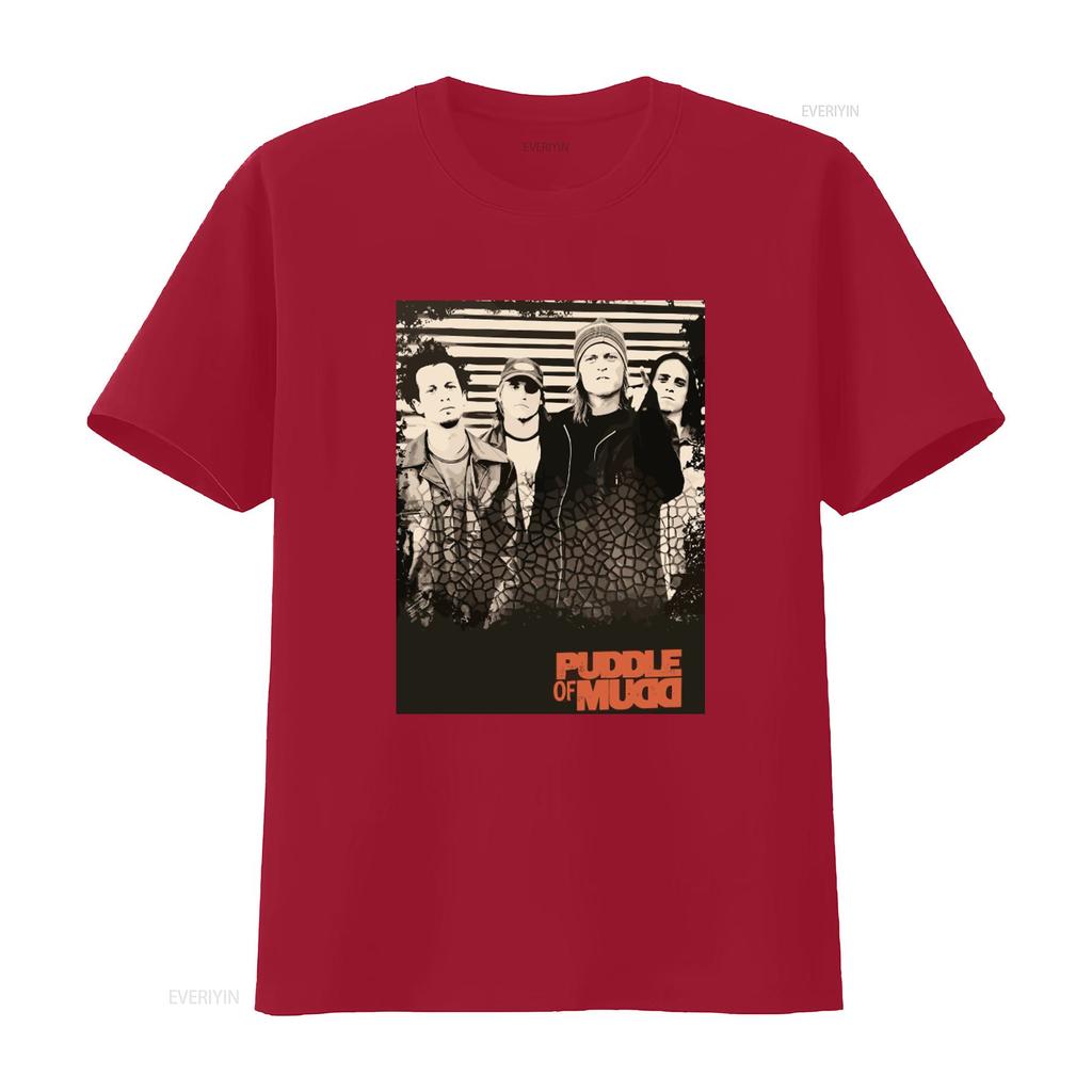 Vintage Puddle Of Mudd Rock Band T Shirt Heavy Cotton Print Vintage Unisex Comfortable Soft Designer Clothes