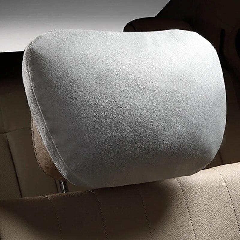 1Pair Car Headrest Maybach Design S Class Ultra Soft Pillow For Mercedes Benz Head Back Cushion Adjustable Car Neck Rest