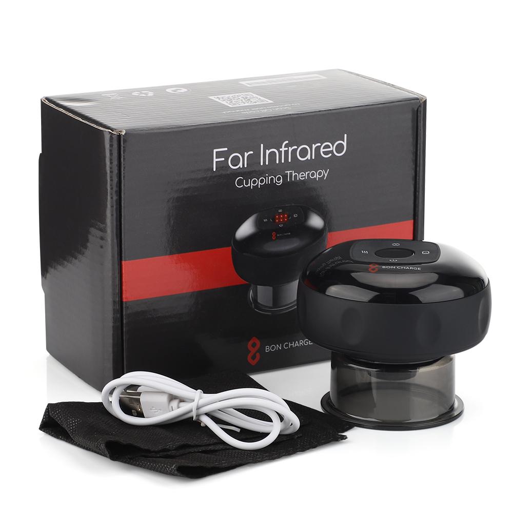 Electric Body Cupping Massager Slimming Massage Fat Burner LCD Display Red Light Heating Scraping CupTherapy Relieve Fatigue