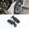 2Pcs Bike Rear Pedals Mini Folding Bike Pegs Aluminum Alloy Non-Slip Bicycle Footrests Quick Release Foot Plates Pedals for E-Bike