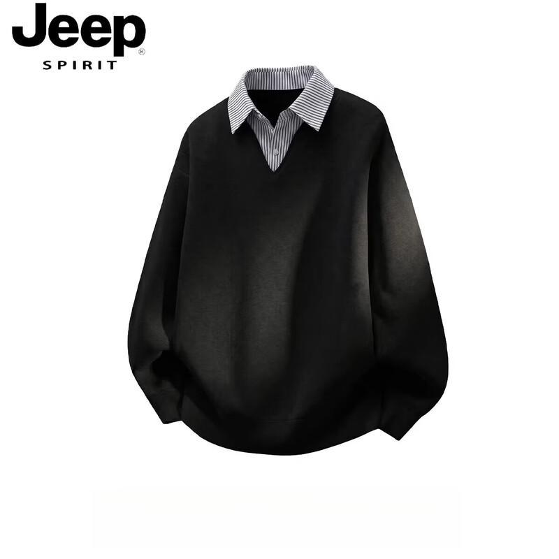 Мужская полосатая толстовка JEEP SPIRIT с эффектом двух изделий