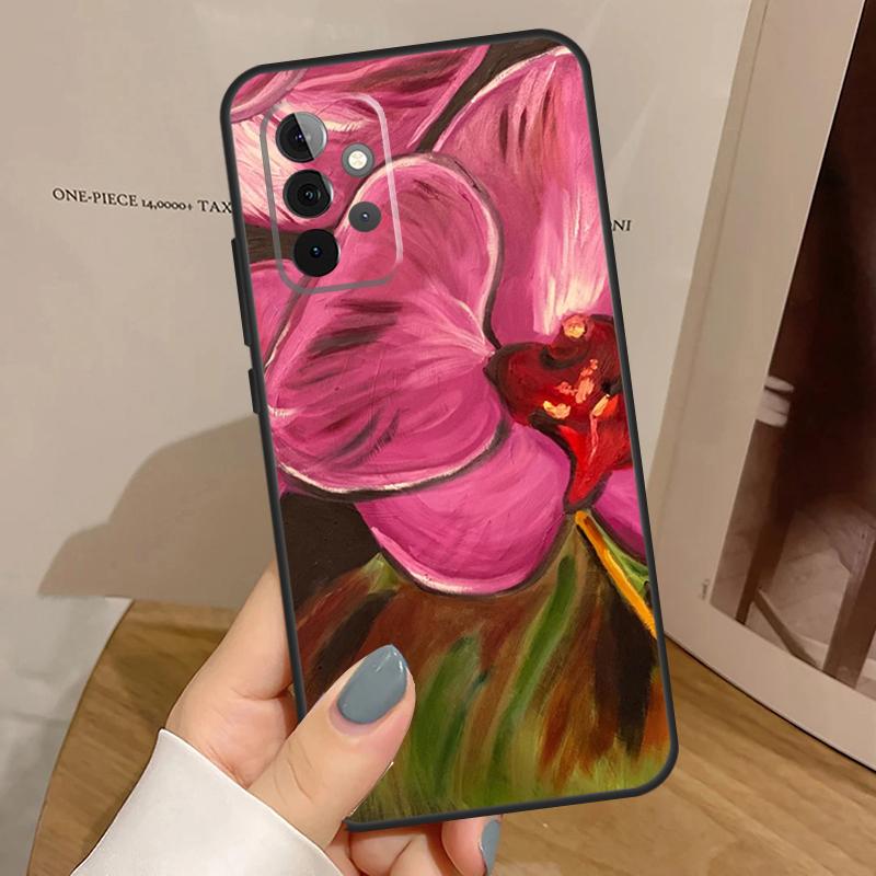 Цветы Орхидеи Цветной Чехол для Телефона Для Samsung Galaxy A32 A52 A12 A53 A33 A23 A13 A54 A34 A14 A51 A15 A25 A35 A55