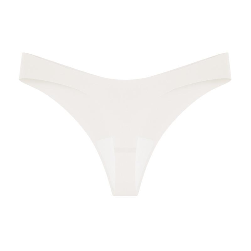 Women's Ice Silk Yoga Sports Thong with No Trace, Thin Design, Low Waist, Pure Cotton Crotch, Antibacterial Crotch, No Hip Clip, Women's Thong