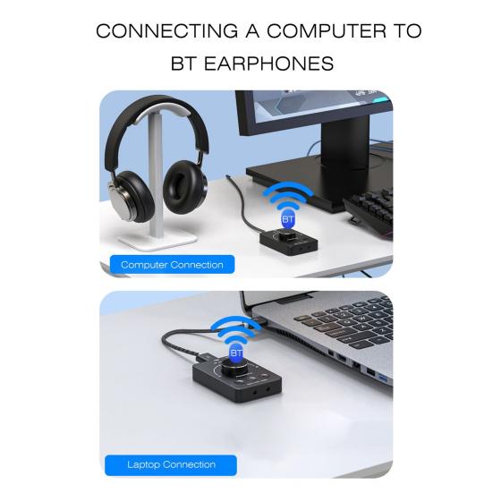 USB ПК Громкость Компьютер Внешний Регулятор Громкости Ручка Адаптер Совместимый с Bluetooth Аудио Передатчик Внешний