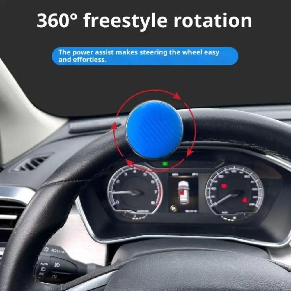 Universal Fit Steering Wheel Knob Ergonomic Design Bearing Type Power Steering Aid Daily Driving