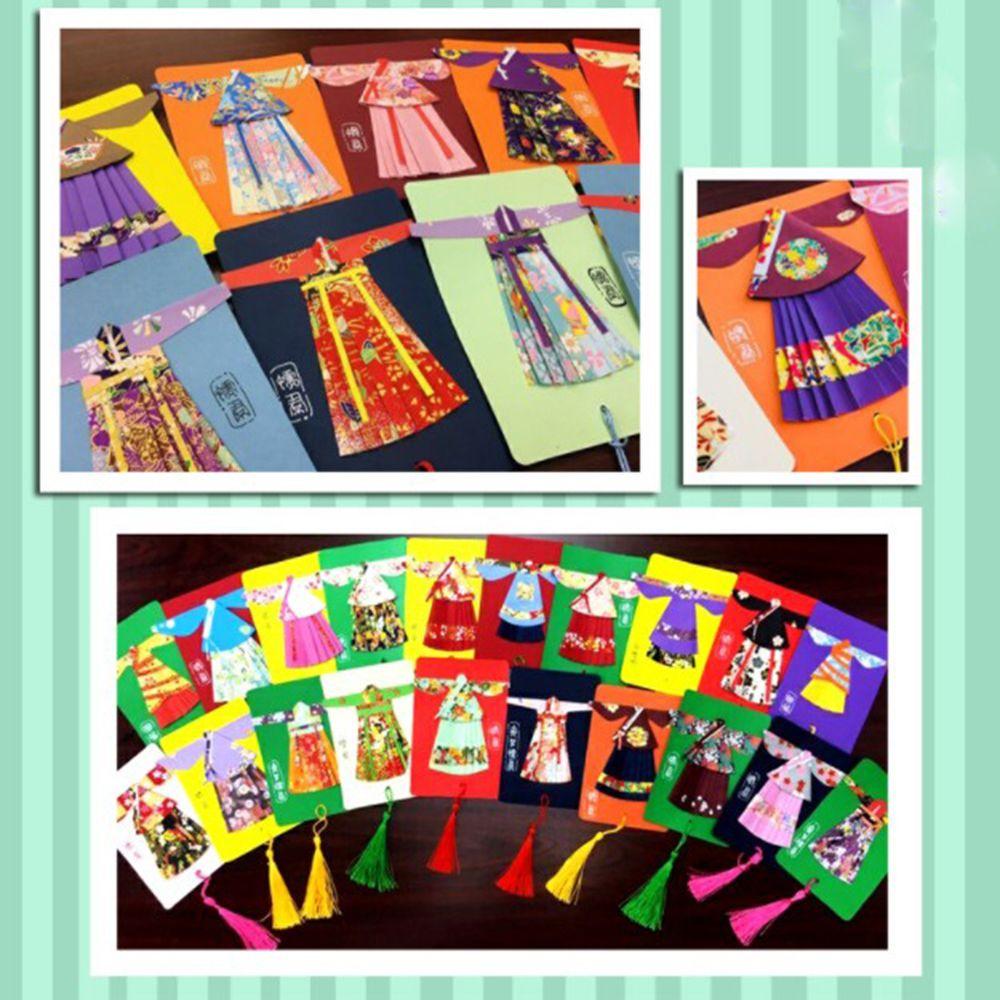 Material Gold Lines Folding Crane DIY Decorative Kids Origami Craft Paper Scrapbook Decor Handmade