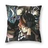 Чехол для подушки Dazai Bungo Stray Dogs Мягкий полиэстер Чехол для подушки Декор Чехол для декоративной подушки Дом 40*40 см