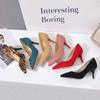 New Large Size Stiletto Pumps Women's Suede High Heels Size35-43