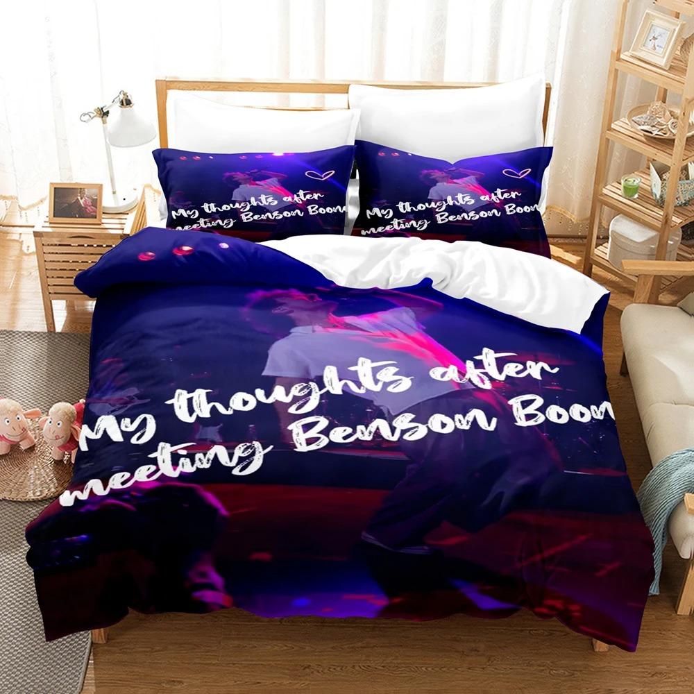 Постельное белье Benson Boone Концертный набор Односпальный Полуторный Двуспальный Queen King Размер Набор для спальни Взрослых Мальчиков Комплект с пододеяльником Комплект простыней 2-4