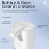 Автоматический дозатор мыльной пены с 4 режимами, 380 мл, бесконтактный, с умным дисплеем, настенный, перезаряжаемый по USB, для ванной комнаты, кухни
