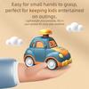 Plastic Mini Press Go Vehicles Mini Size Inertia Pull Back Cars Crawling Toys  Early Education