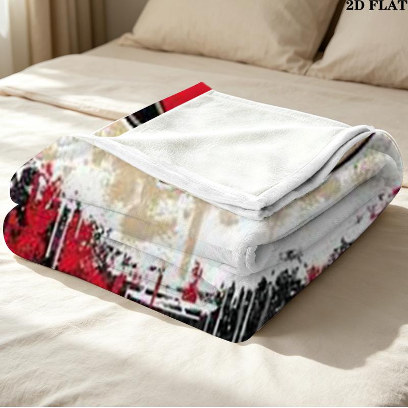 Ottawa Senators Print Flannel Blanket High Quality Warm Comfortable Cover for All Seasons Perfect for Gifts Home Decor