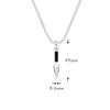 Necklace Kunai Silver Venetian Chain K18 White Gold Coated Silver 925 Esoteric Buddhism Amulet [AWNL] Men's