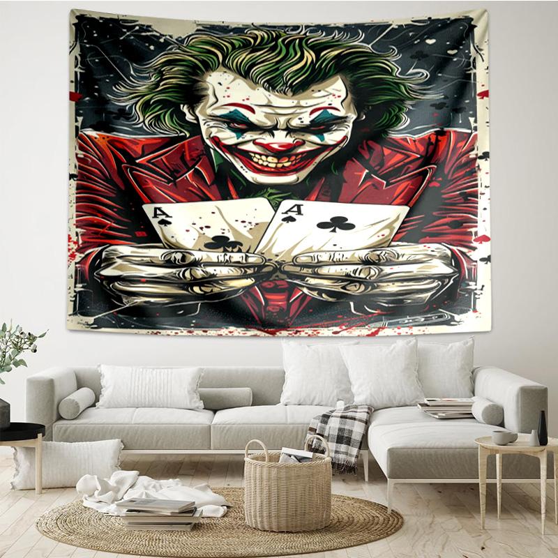 Cool clown Pattern Tapestry Hanging for Bedroom,Livingroom, Playroom,Decor Art Room Wall Tapestry Holiday and Birthday Gifts