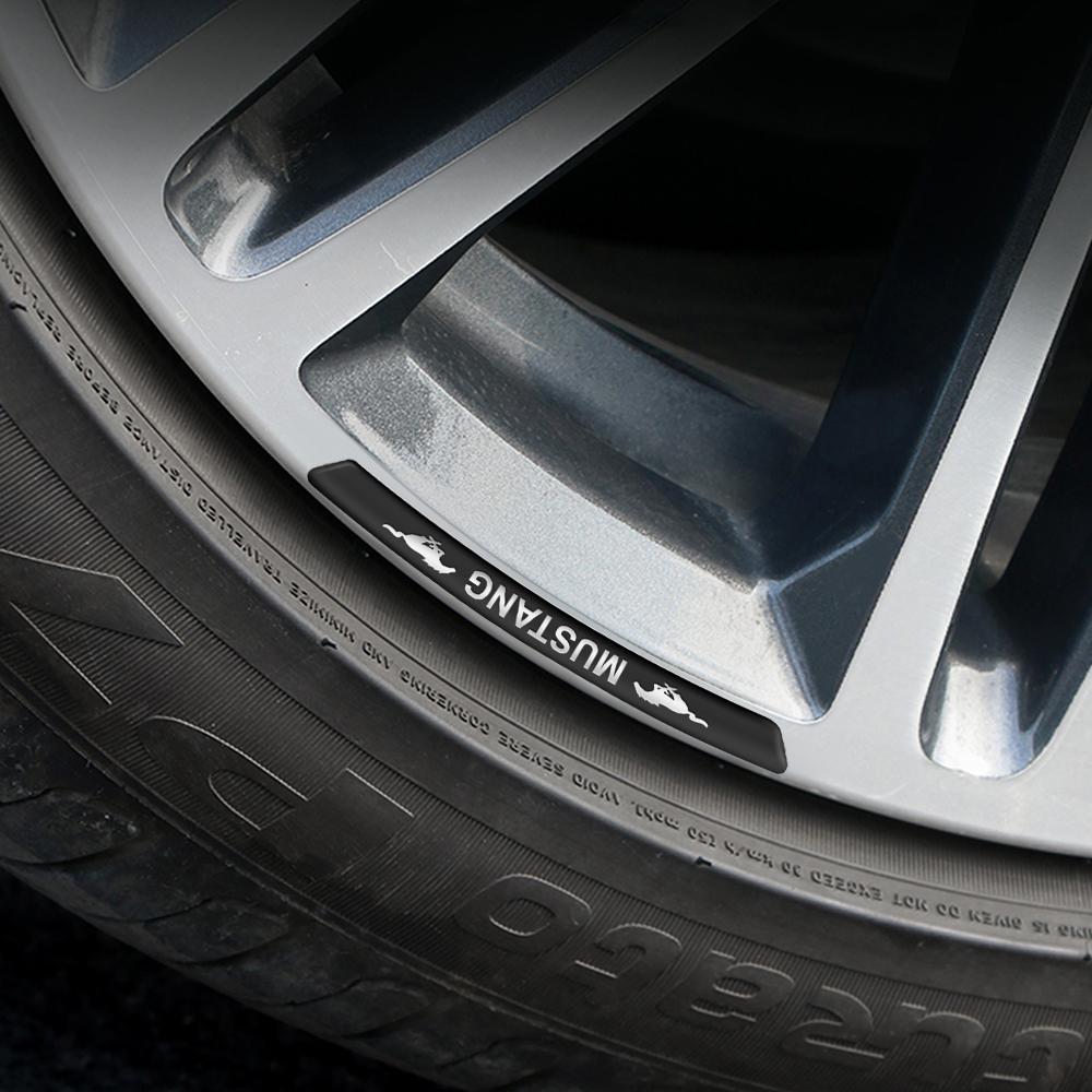 4pcs Aluminum Car Wheel Hub Badge Tire Rim Stickers Decoration Accessories