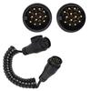 13Pin to 13 Pin Trailer Extension Cable Connector Plug  Adapter Cable Trailer Plug Extension Spring Cord For trailers Connector