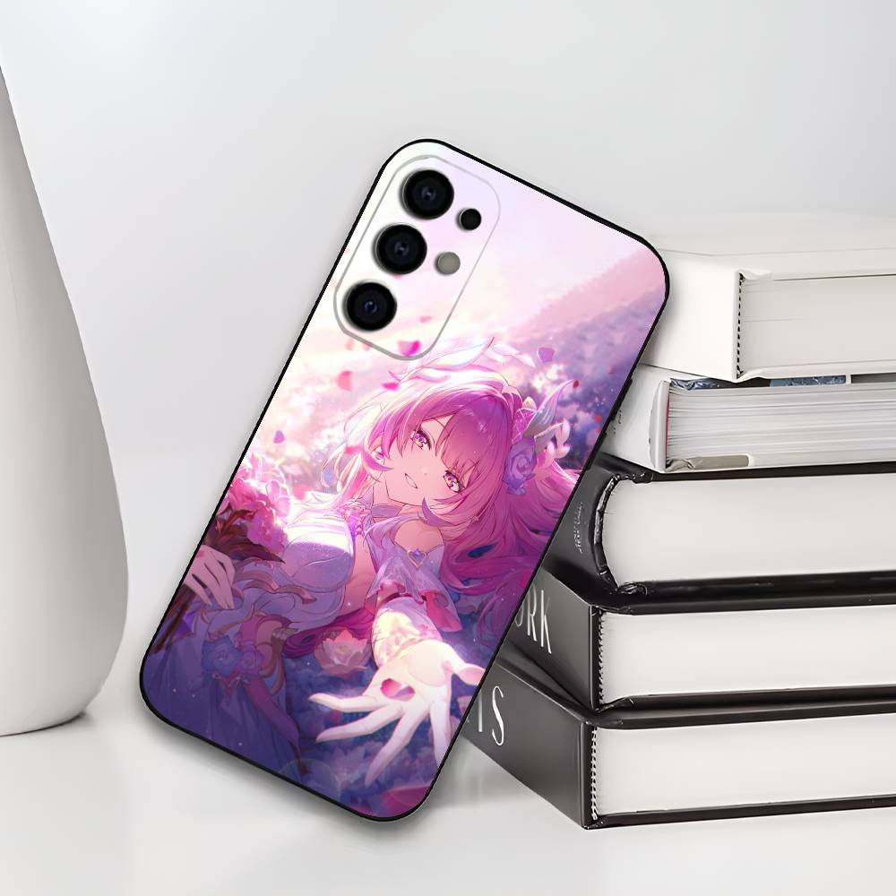 Мягкий силиконовый чехол для телефона Samsung S25/S24/S21/S22/S23/S30/Ultra/S20/Plus C-Cyrene H-Honkai Star Rail Черный чехол