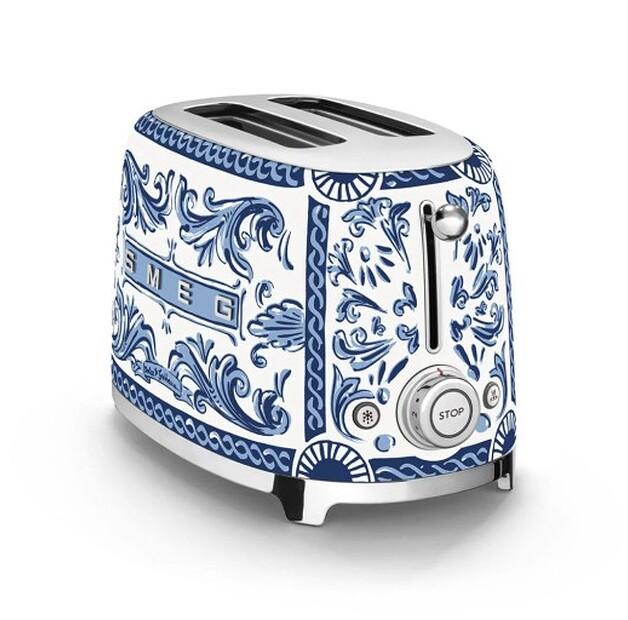 Тостер Smeg Blu Mediterraneo 2 ломтика (TSF01DGBEU)
