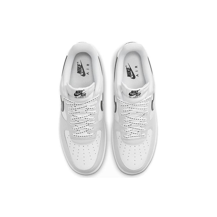 Nike Air Force 1 '07 LV8 'White Iridescent Swoosh' (Unisex) Metallic Summit White / White / Black / Multi-Color Skateboard Shoes DC9029 100