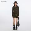HeyHenry Womens Korean Style Crew Neck Long Sleeve T-Shirt Letter Print Casual Basic Top Fall