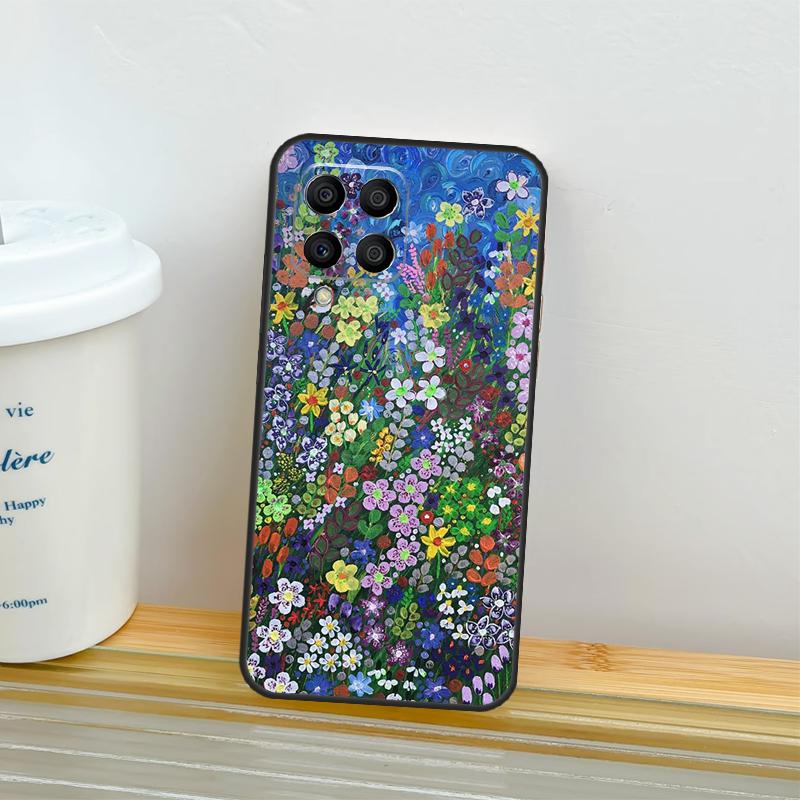 Яркий Цветочный Арт-Кейс Для Samsung Galaxy M14 M54 M34 M13 M15 M36 M55 M35 M56 M16 M31 M11 M53 M12 M32 M52 M06