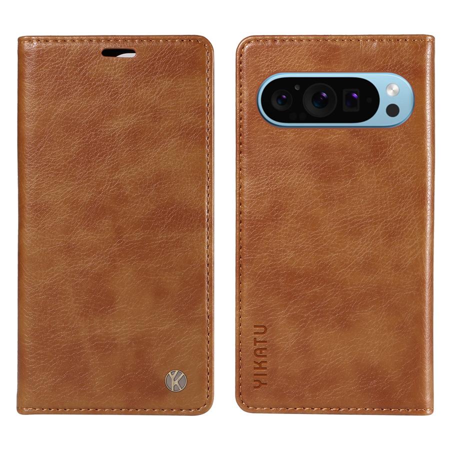 Премиальный кожаный прочный магнитный чехол для телефона Google Pixel 9 Pro Pixel 8 8 Pro 9A 8A 7A Pixel 6 6A Pro чехол-кошелек с подставкой и отделениями для карт