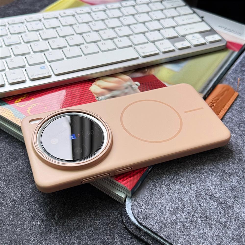 Ультратонкий однотонный матовый чехол с магнитной беспроводной зарядкой для VIIVO X200 Ultra X200 Pro MINI X200S Тонкий жесткий ПК чехол для телефона