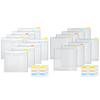 Clear Scrapbook Paper Organizers with 30Pcs Indexes Tabs Holds Scrapbook Paper