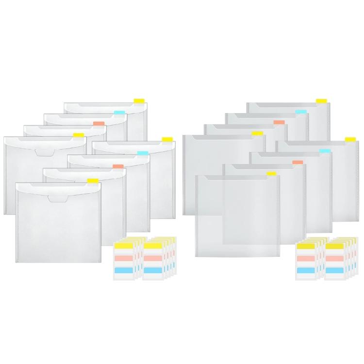Clear Scrapbook Paper Organizers with 30Pcs Indexes Tabs Holds Scrapbook Paper