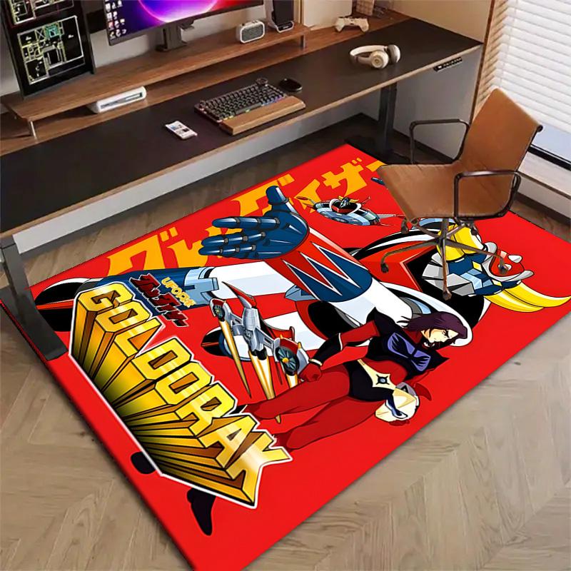 1pc UFO Robot Grendizer3 Design Printed Area Rug Carpet for Bedroom Living Room Home Decor Rugs Mat Non Slip Mat Rug for Bedside