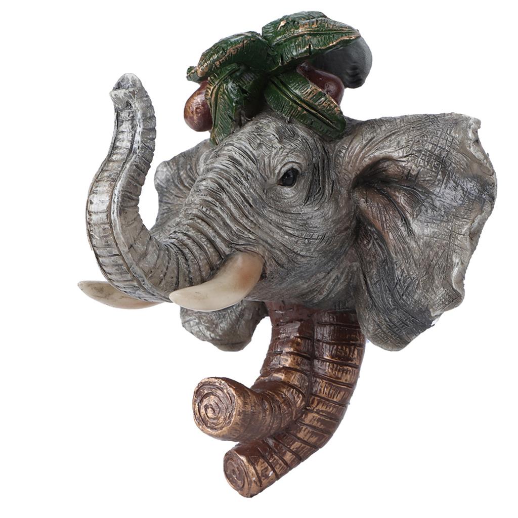 Уникальная смоляная настенная шляпа в форме животного, крючок для подвешивания пальто, украшение для ванной комнаты в стиле ретро