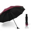 Vinyl sunscreen sun umbrella Ten bone folding business umbrella Printed logo Double parasol