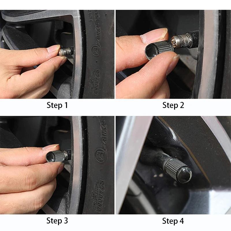 5/10/20pcs Tyre Valve Caps Plastic Car Tire Stem Dust Covers Universal Valve Caps for Auto Motorcycle Bike Bicycle Accessories