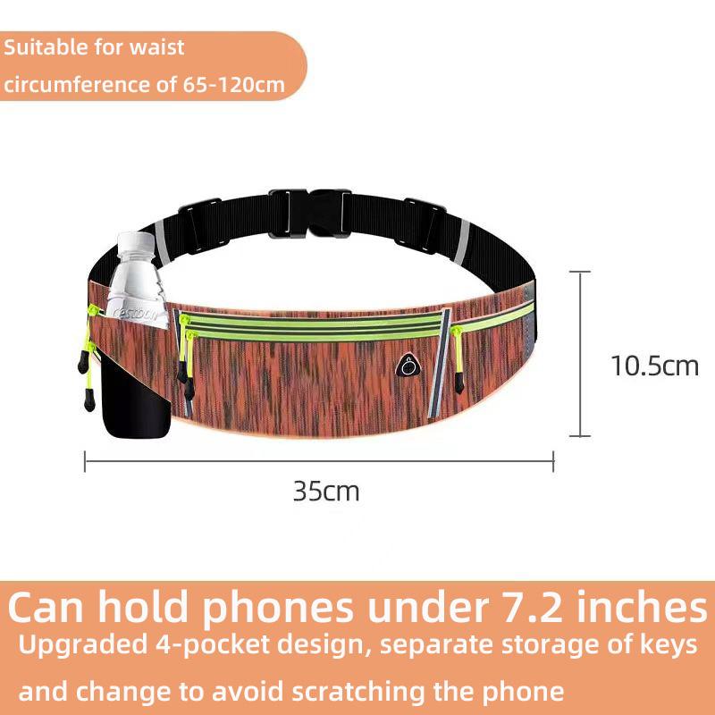 Персонализированная сумка для мобильного телефона для бегового оборудования, поясная сумка шириной 7 дюймов, ультратонкая и многофункциональная женская сумка для ключей, несколько наружных карманов.