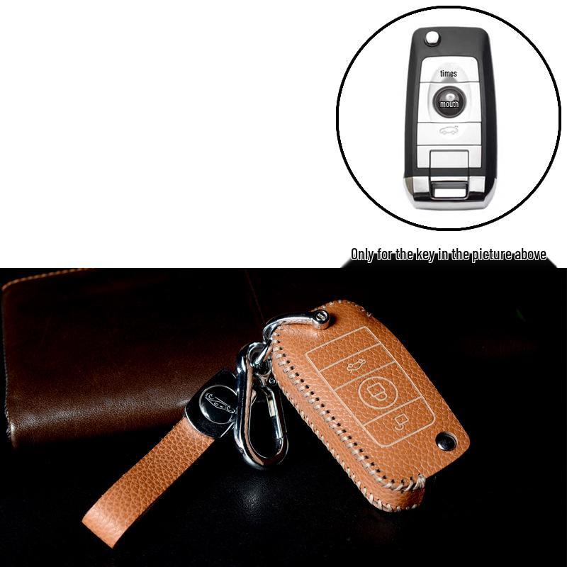 Rolls-Royce Style Cowhide Key Bag for Remote Control Modification