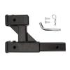 Trailer Hitch Riser Steel 9.65in Extension Range Black Hitch Extender Adapter for Car SUV Pickup Truck RV with 2in