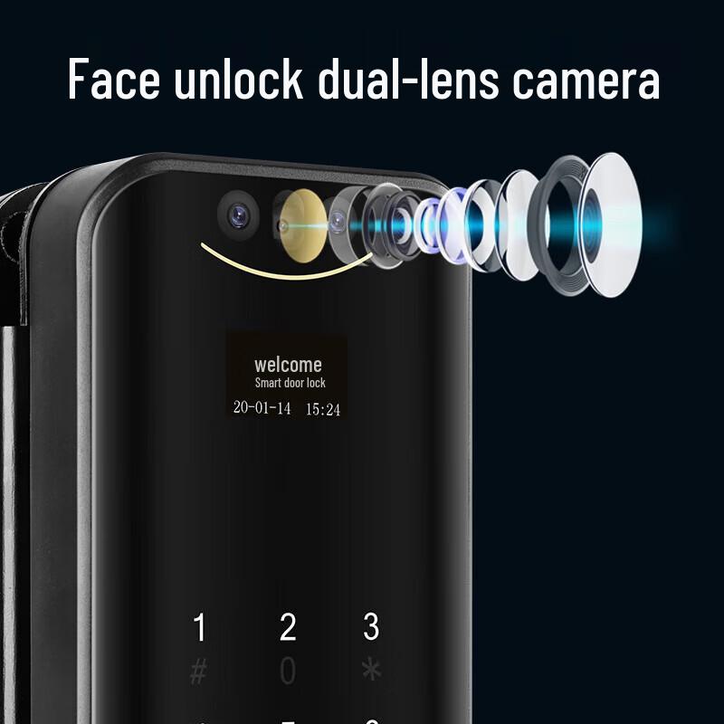 Comix COM-Q98 Glass Door Fingerprint Smart Lock CN plug (adapter included)