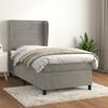 Maison Exclusive - Sommier À Lattes De Lit Et Matelas Gris Clair 90x190 Cm Velours