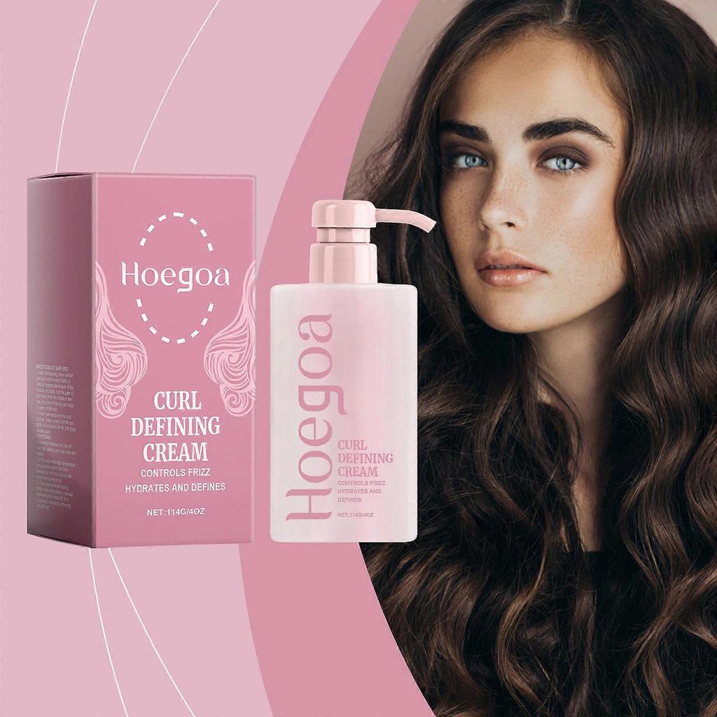 Curly hair styling cream bangs curly hair care styling fluffy moisturizing natural glossy styling cream 114g