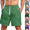 Мужские модные повседневные штаны для йоги с принтом и эластичным поясом, пляжные шорты