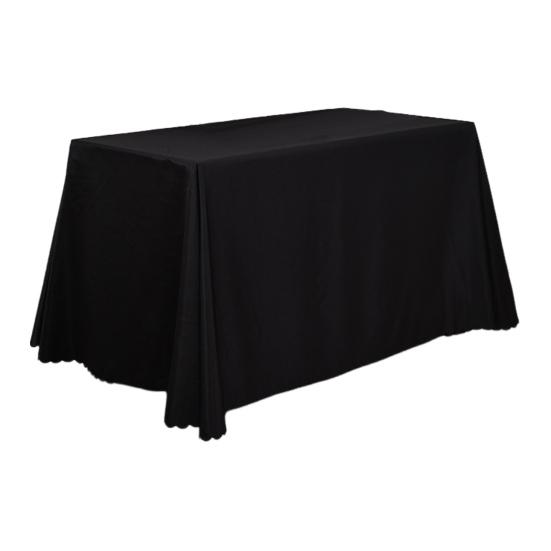 Solid Color Design Wrinkle-Resistant Lace Detail Conference Room Table Cover