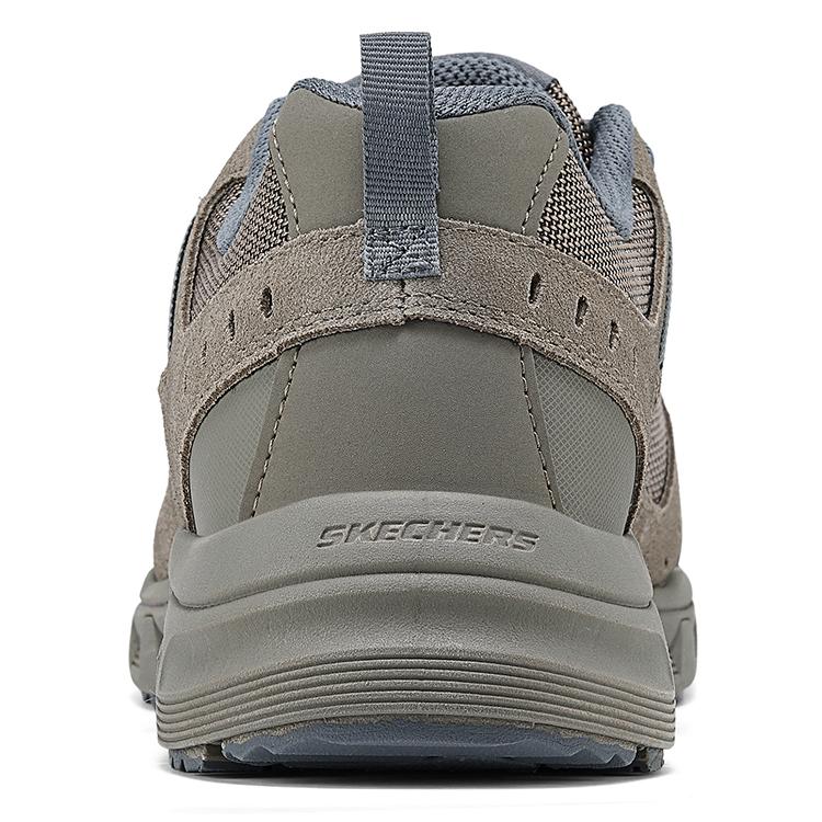 Skechers Уличные удобные универсальные прочные легкие низкие туристические ботинки мужские туристические ботинки Серый Коричневый 237386C-TAN