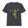 Cartoon Giraffe Cool Unisex S T Shirt For Party Or Birthday Black Vintage Washed Designer Clothes Versatile Streetwear