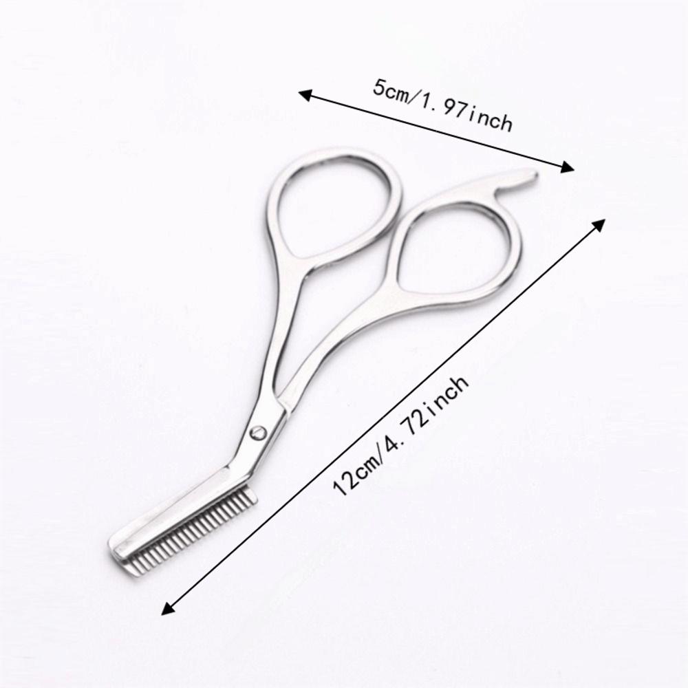 Stainless Steel Eyebrow Scissors with Eyebrow Comb Hair Remover Safe Eyebrow Trimmer Grooming