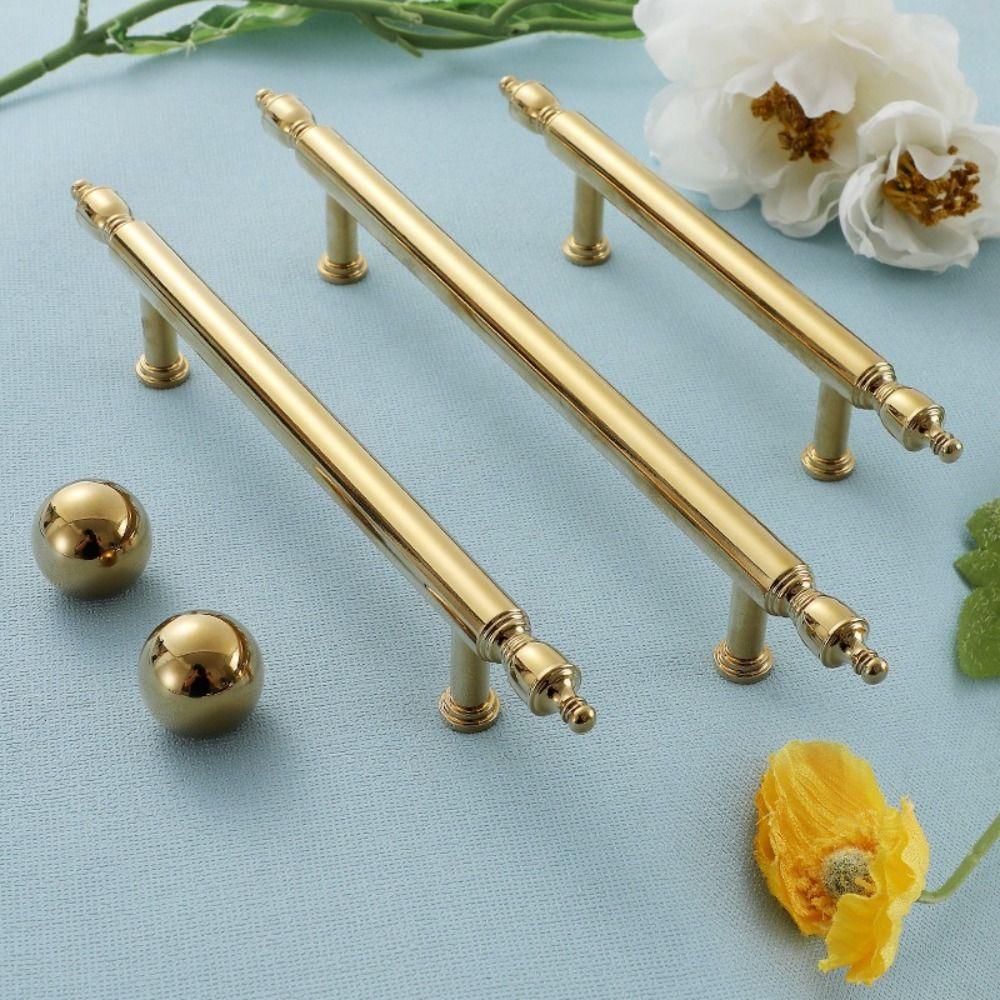 Beautiful Brass Cabinet Handle Light Luxury Long Handle New Drawer Pulls  Shoe Cabinet