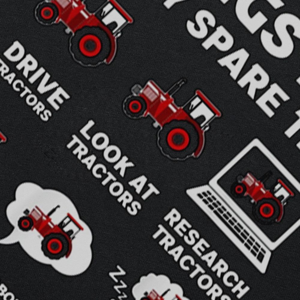 Funny Tractors Lover 6 Things I Do In My Spare Time T Shirt Graphic Streetwear Short Sleeve Farmer Birthday Gifts Summer T-shirt