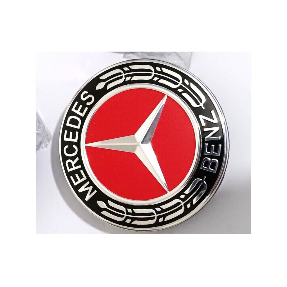 Mercedes 75mm Black Alloy Wheel Centre Hub Caps 4pc Set - Fits A B C E S M ML CLA GLA G Class 1714000025