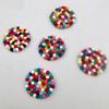 5 Pcs Colorful Felt Coaster Pads Wool Felt Handmade Wool Felt Small Cup Mat Table